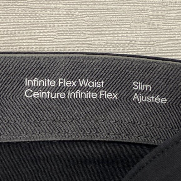 Calvin Klein Chino Pants Mens 30 x 32 Black Slim Fit Straight Flex Waist Cotton - Picture 6 of 13